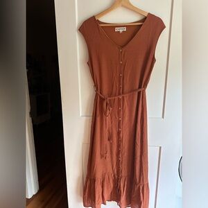 Nanette Lenore size 6 burnt orange dress